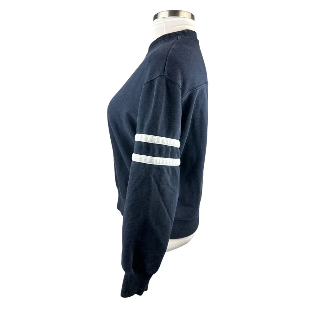 Coach X Peanuts Snoopy Lights Crewneck Oversized Sweatshirt Navy Blue Women's XS - Picture 10 of 14